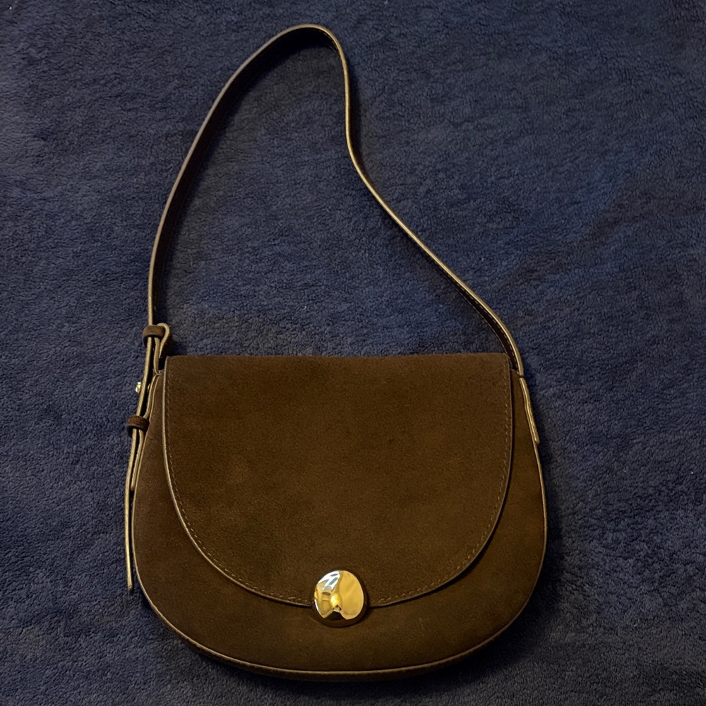 Madewell Dark Brown Suede Shoulder Bag